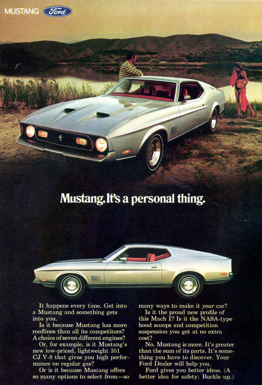 1971 Ford Mustang Advertising